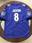 Snwt Lamar Jackson Ravens Men s Small Purple Jersey Stitched  8