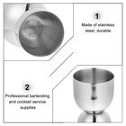  Measuring Cup Ounce Stainless Jigger Steel Cocktail With Measurements