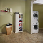Pantry Cabinet Cupboard With 2 Doors  Adjustable Shelves  Standing  Storage For