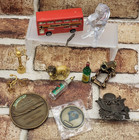 Vtg  Dad s Desk  Junk Drawer Lot Miniatures  Military  747 Medallion  Matchbox