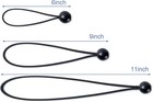 Joneaz Ball Bungee Cords 12 Inch  Uv Resistant Heavy Duty Tie Down Cord 50 Piece