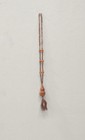 Chinese Brown Soo Chow Jade Gourd Cord Necklace