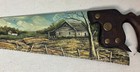 Vintage Antique Hand Painted Countryside Scene Saw Louisville Ky Used