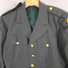 Vintage Us Army Green Dress Uniform Jacket Coat 39r 25th Infantry Patch Wool