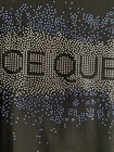 Disney Frozen Broadway Ice Queen Graphic Tee Womens Size S Black Rhinestone New