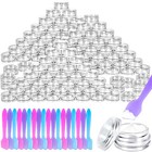 100 Pcs 3g Empty Plastic Containers With Lids tiny Makeup Sample Containers Smal