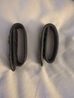 Police Duty Basketweave Belt Loop Keeper Black Leather Tooled Tactical Set Of 2