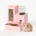 No Drip Hamster Water Bottle Feeder - 2-in-1 Dispenser For Small Pets