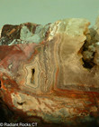 Red Crazy Lace Agate Lapidary Faced Rough 3 5 Lbs  1490 Grams 