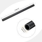 Pvc Rigid Round Pipe 15 4mm 5 8  Id 20mm Od 350mm Dark Grey High Impact