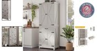 Versatile 72  Tall White Oak Pantry Cabinet - Perfect For Dining Or Living Room