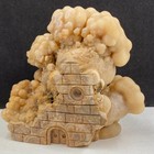 864g Hand Carved Natural Crystal Quartz Mineral Specimens   House  Stone Statue