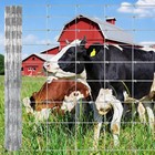 4 Ft X 328 Ft Galvanized Wire Fence Cattle Farm Fence Field Livestock Pasture