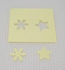 Lot Of 2 Carl Craft Paper Punches   Snowflake   Star