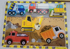 5 Wooden Shape Peg Kids  Puzzles Melissa   Doug Animals Vehicles Disney Princes
