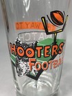 Hooters 18oz Oversized Pint Beer Glass Football   way To Watch The Game  Libbey 