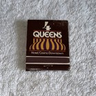Vintage Matches Matchbook Cover 4 Queens Hotel   Casino Las Vegas Unstruck
