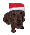 Dachshund Red Christmas Holiday Ornament Sandcast Winnie Dog