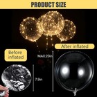 10pcs Led Light Up Balloons 20inch Clear Bubble Bobo For Birthday Party Decor
