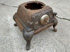 Antique Cast Iron Parlor Stove Base Body Victorian Coal Stove 13    Tall 18    Wide