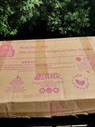 New In Box  Doll Bed   Linen  white Rose    Made By Badger Basket Toys