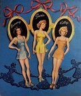 Vintage Uncut 1944 Girlfriends Paper Dolls  1 Top Reproduction 8 Pages Clothing
