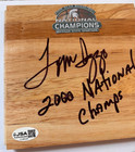 Tom Izzo Signed Michigan State Floorboard Spartans Basketball 2000 Champs Jsa