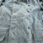1945 Vintage Swiss Army Double Breasted Wool Military Jacket Wwii Era