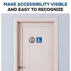   Handicap Stickers  6 Pack   3x3 Inches     Strong Adhesive  Waterproof 