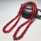 Unique Tibetan Natural Red Old Agate Dzi Bead Amulet Prayer Necklace S0406