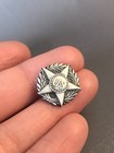 Rare Ww1 Honorable Discharge victory Lapel Pin  Silver Wounded Gov Restrike