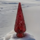 Vidrios San Miguel Recycled Glass Medium Red Christmas Tree Spain