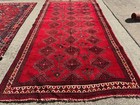 5x10 Antique Oriental Rug Handmade Handknotted Vintage Red Black Blue Green Big