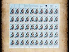 Us Postage Stamps Face Value  45  Unused Lot  9 Sheets Blocks Explorers