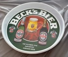 Vintage Beck s Bier Number One Imported German Beer 13  Round Metal Tray Sign