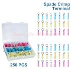 250x Heat Shrink Wire Connectors Electrical Ring Fork Spade Crimp Terminals Kit