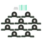 Self-aligning Solid Base Qty10 Ucp201-8 Pillow Block Bearing 1 2  Bore 2-bolt