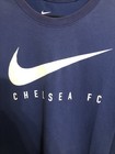 Men   s Large Nike Epl Chelsea Fc Soccer Tee Shirt In Blue Cotton 