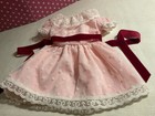 Vtg  American Girl Samantha Beforever Pink Meet Dress  Polka Dot  No Doll