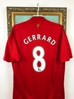 Liverpool Home Football Shirt 2008 Soccer  8 Gerrard Jersey Rare Size M