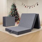 Mattress  4 -single Tri-fold Folding Memory Foam Mattress Topper With Washable