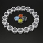 100 Pieces 3g Empty Clear Plastic Sample Containers With Lids Cosmetic Pot 