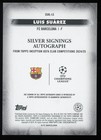 2025 Topps Inception Ucc - Luis Suarez Silver Signings Autograph  on-card 