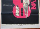 8 1 2 Federico Fellini 1sh Movie Poster Top Rare Ed  1963 Mastroianni Cardinale