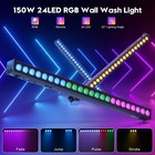 150w 24 Led Wall Wash Light Dmx Rgb Beam Stage Lighting Dj Club Lights W remote