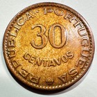 1958 Portuguese India 30 Centavos  Au