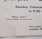 Vtg Joan Jett And The Blackhearts Concert Poster Bergen College 17  X  11  1985
