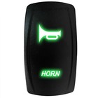 Green  horn  Led Rocker Switch Off momentary Toggle Boat Utv Atv Offroad 12v