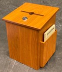 Wooden Oak Ballot   Suggestion Box W  Suggestion Cards  Pen    Lock