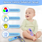 Baby Teething Toys  Silicone Teethers Toys For Babies 0-24 Months  Remote Contro